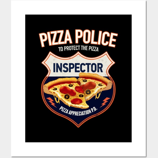 Pizza police Wall Art by Trazzo